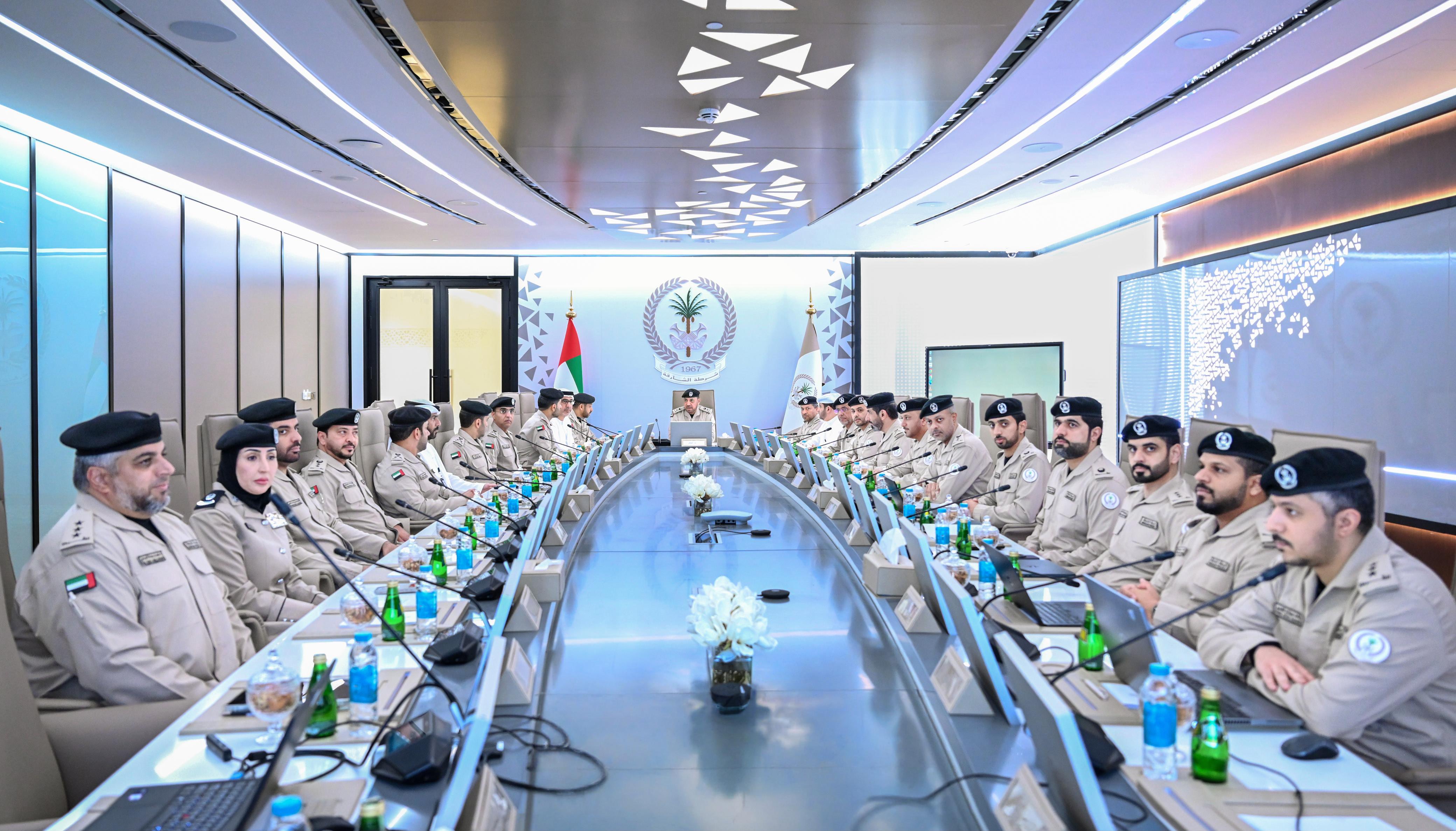 Sharjah Police Higher Leadership Council Reviews Development Projects During Fourth Meeting of 2026