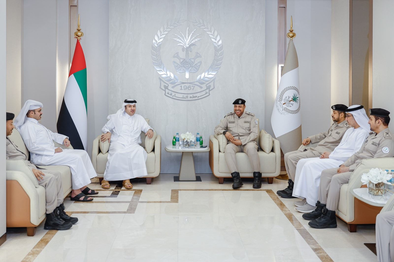 Sharjah Police Commander-in-Chief Receives Qatari Consul General