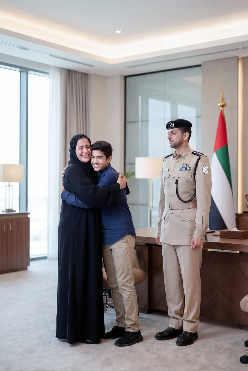 شرطة الشارقة تُحقق لقاءً طال انتظاره بين أم وابنها