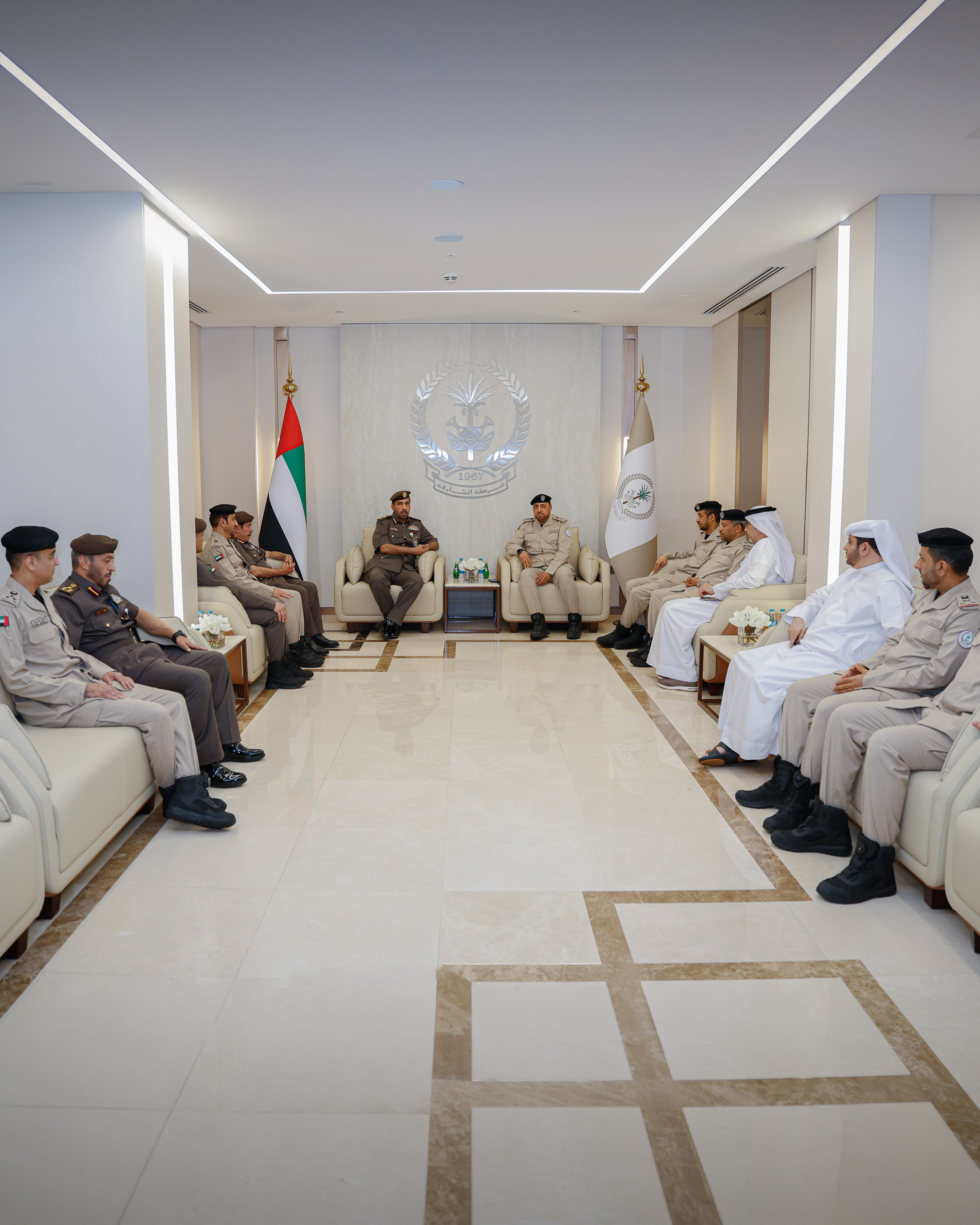 Sharjah Police Receives Delegation from the Federal Authority for Identity, Citizenship, Customs and Port Security to Strengthen Cooperation 