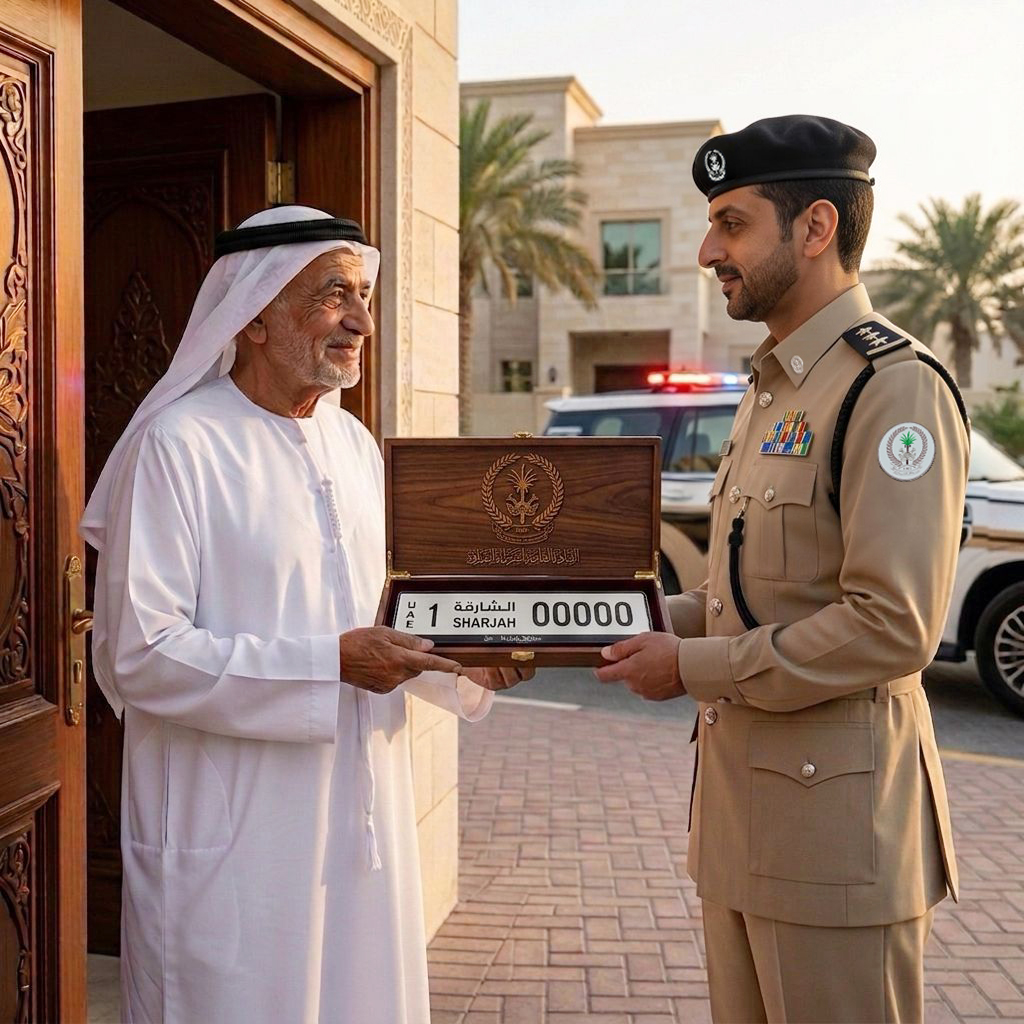 دعت إلى التواصل عبر مركز الاتصال 901 شرطة الشارقة: إيصال أرقام المركبات المفقودة لكبار السن وذوي الإعاقة إلى المنازل دون رسوم