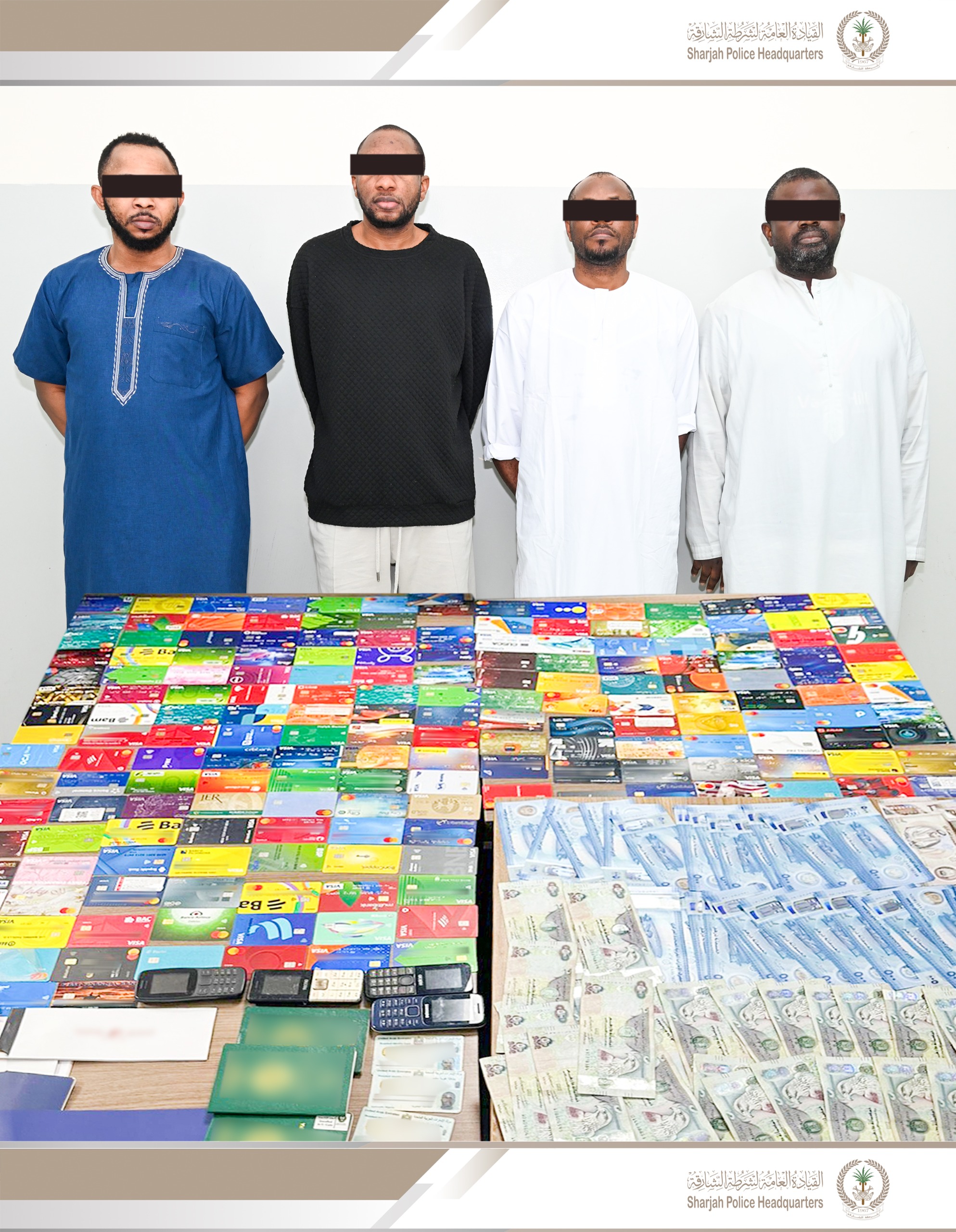 نالوا من الضحايا من خلال شحنات توصيل وعلاقات وهمية شرطة الشارقة تفكك شبكة احتيال دولية قاموا بعمليات استيلاء بلغت أكثر من 3 ملايين درهم